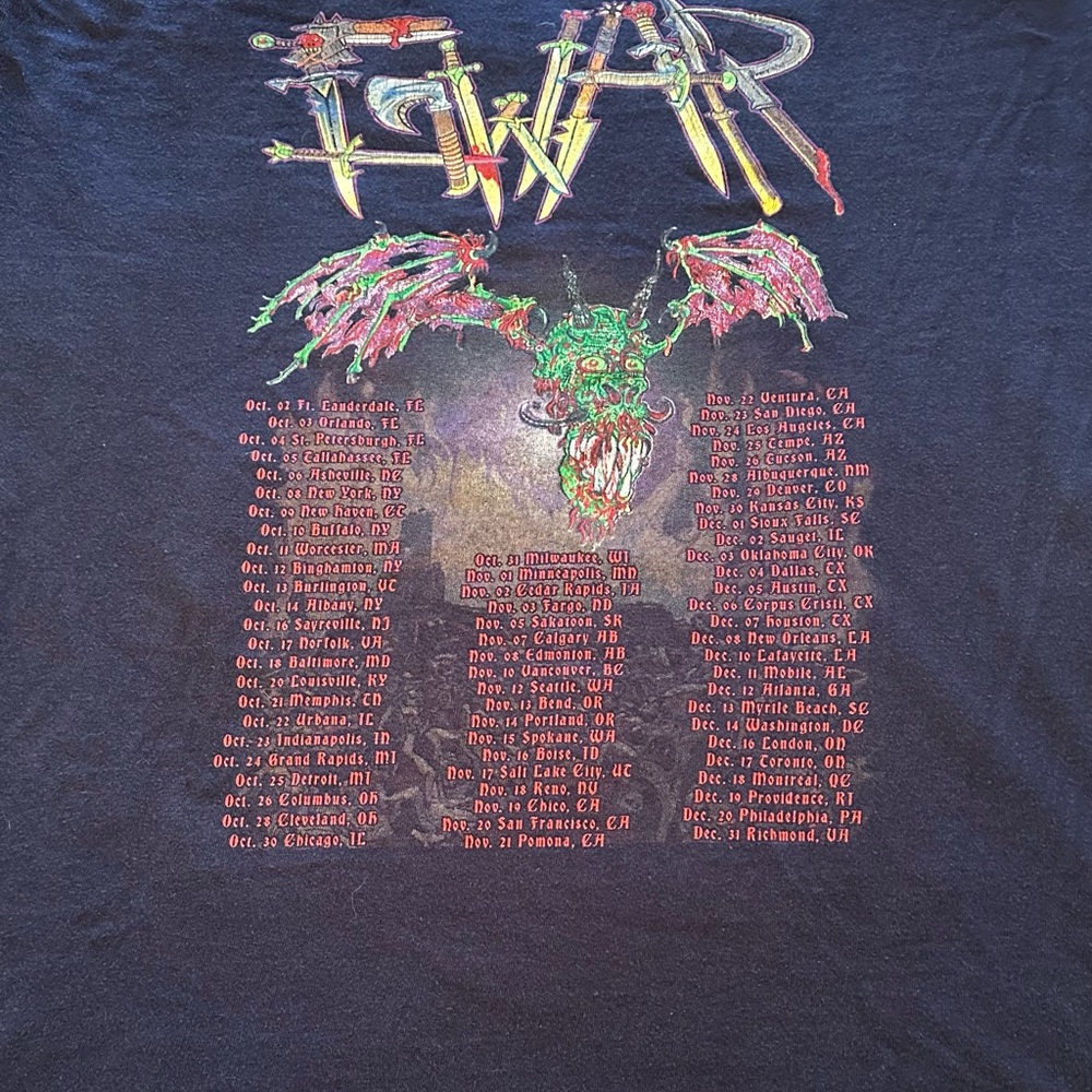 Vintage 2009 GWAR Graphic Band T-Shirt